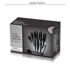 Kitchen Knife Set with Block & Sharpener (17-Piece)