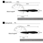 Kitchen Knife Set with Block & Sharpener (17-Piece)