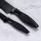 Kitchen Knife Set with Block & Sharpener (17-Piece)
