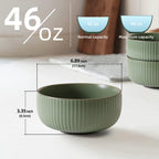 46 oz Ceramic Bowl Set of 4