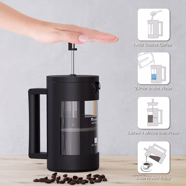 Stainless Steel French Press Coffee Maker