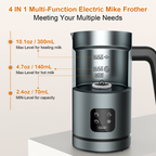 4-in-1 Automatic Milk Frother & Steamer (Hot & Cold)