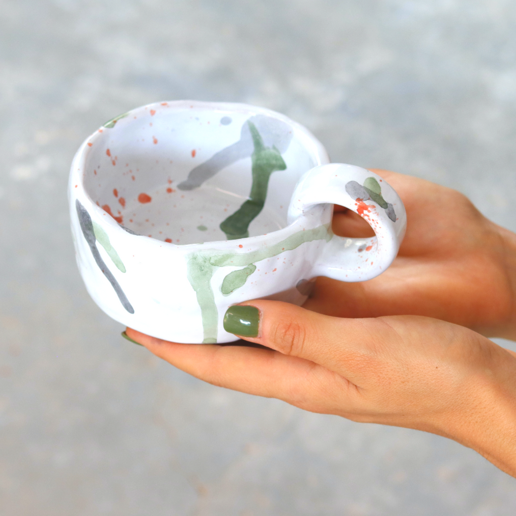 Maya Handmade Ceramic Mug (Watercolour)
