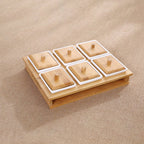 Bamboo Condiment Storage Boxes