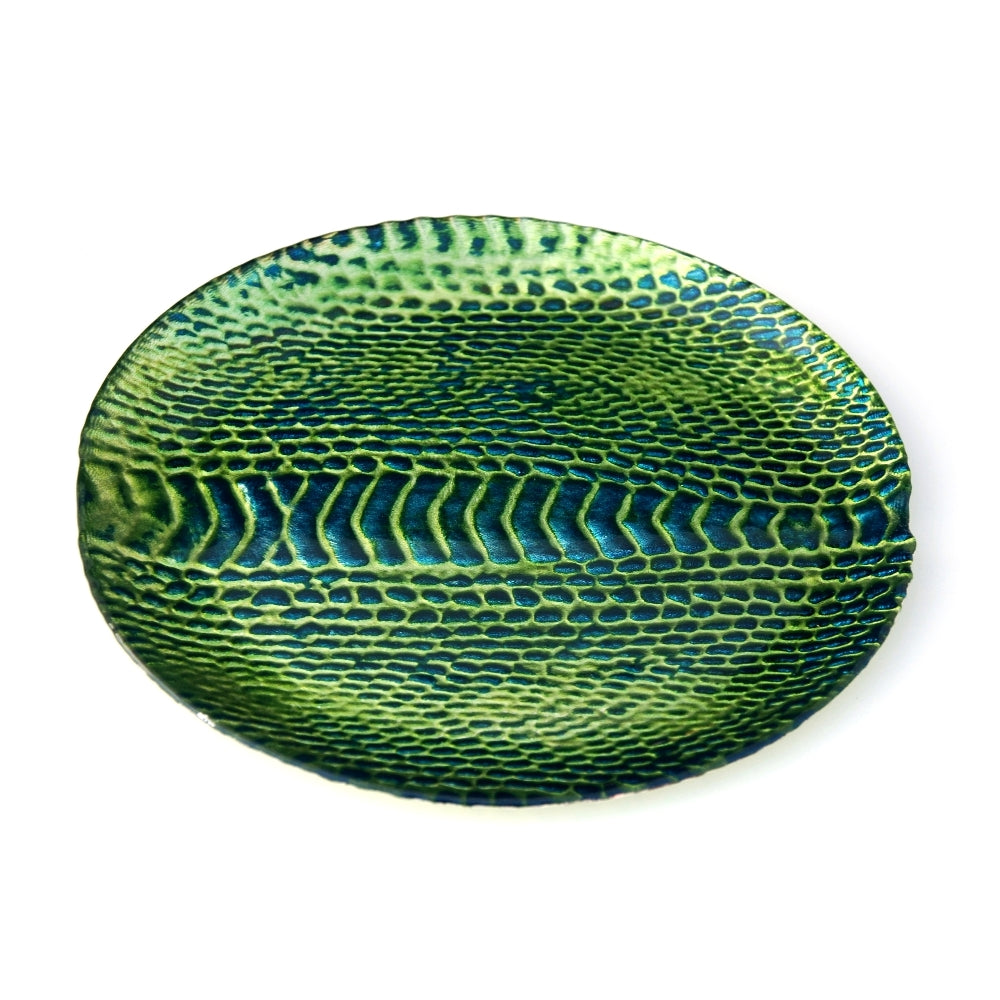 Snakeskin Glass Side Plates (Set of 4, 8.5")