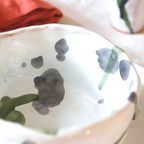 Handmade Watercolour Ceramic Soup Bowl