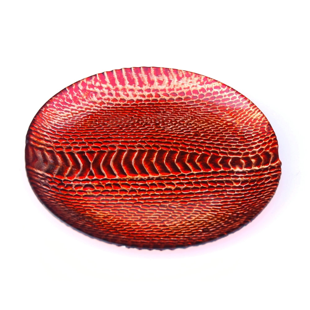 Snakeskin Glass Side Plates (Set of 4, 8.5")