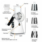 Multi-Functional Stainless Steel Grater & Slicer Set