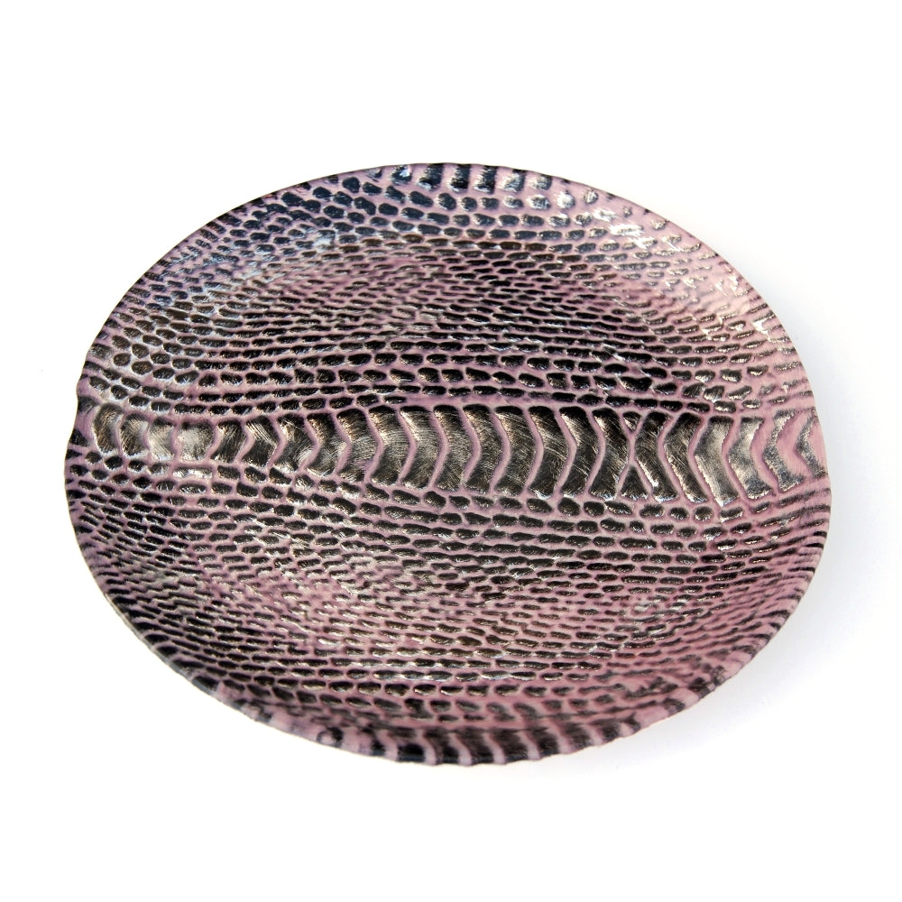 Snakeskin Glass Side Plates (Set of 4, 8.5")