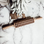Embossed Rolling Pin with Cookie Cutters
