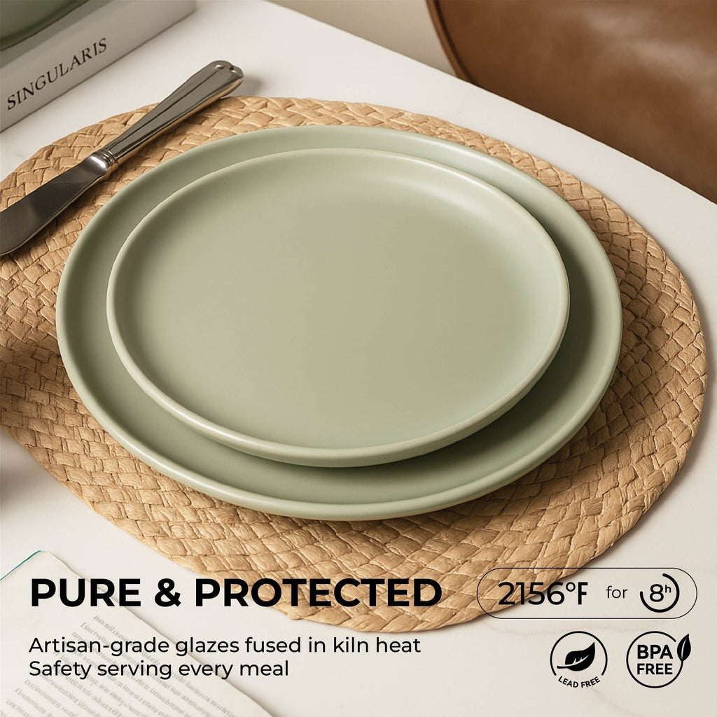 12-Piece Stoneware Dinnerware Set with Mugs