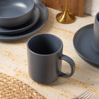Stoneware Dinnerware Set with Mugs (12-Piece)