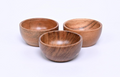 Handmade Wooden Bowls (Set of 3)