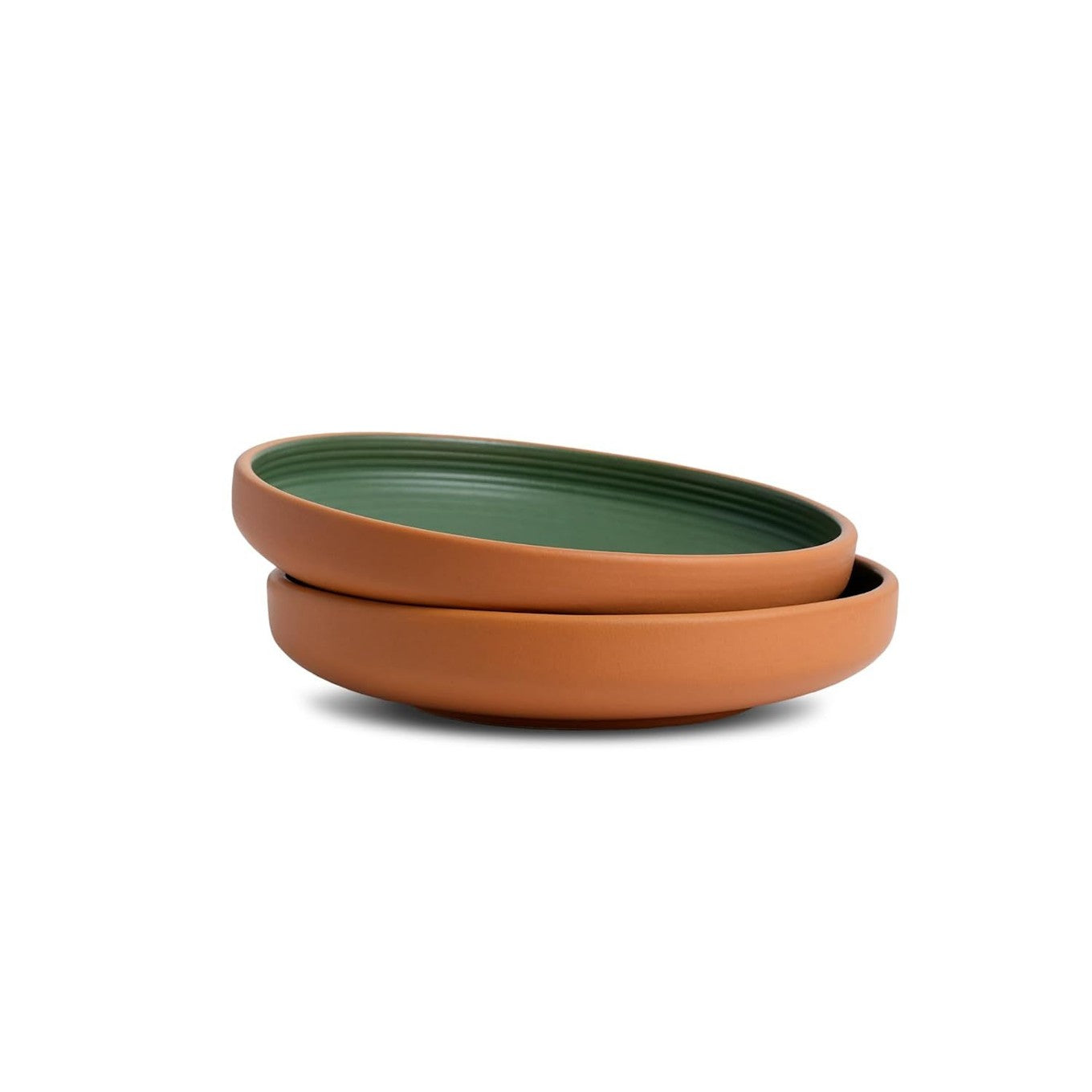 Green Pasta Bowl Set (2-Piece)