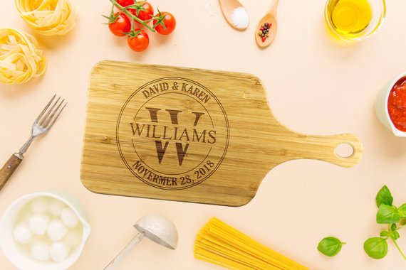 Personalized Bamboo Cutting & Serving Board