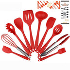 Non-Stick Silicone Cooking Utensils (10-Piece Set)