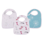 Dandelion Bamboo Muslin Baby Bibs (3-Pack)
