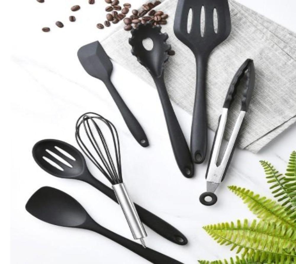 Non-Stick Silicone Cooking Utensils (10-Piece Set)